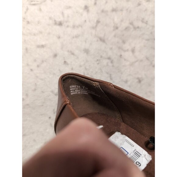 Baretraps Greta Women's Size 7 Wide Shoes Brown Vegan Comfort Casual Loafers - Picture 5 of 10